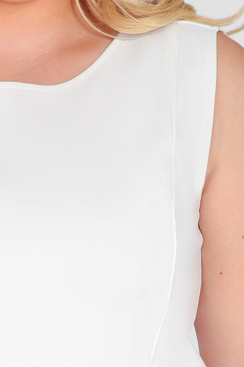 Standards & Practices Plus Size Women's White Cropped Top