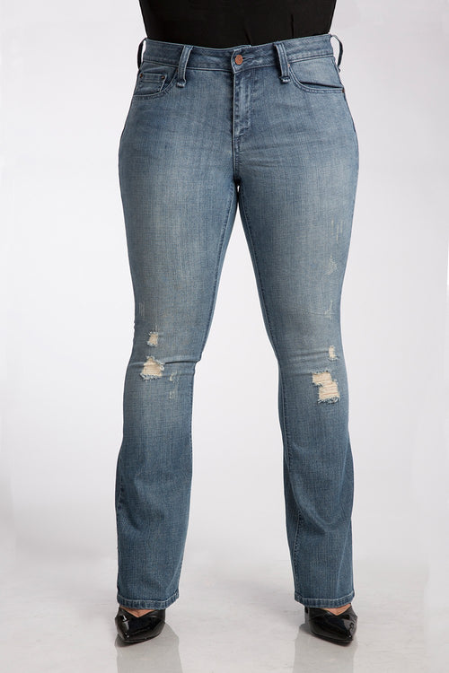 Plus Flare Bootcut Jeans Midrise 