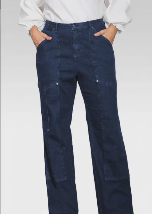 Plus Size High Waist Utility Performance Jeans