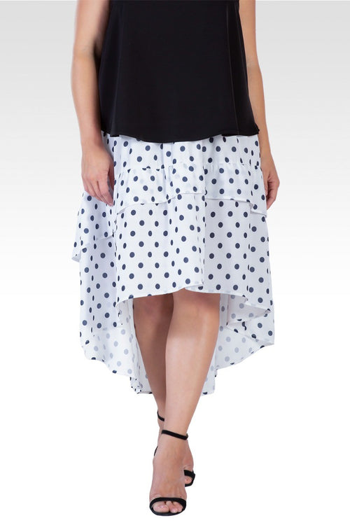 Godiva Womens Plus Size Asymmetrical Skirt