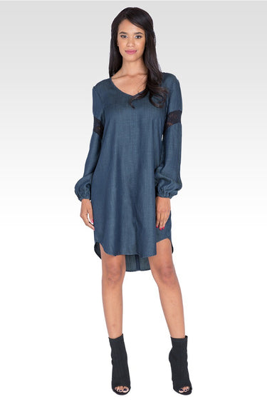 Standards & Practices Women's Long-Sleeved Denim Dress 