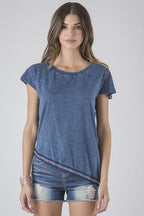 Standards & Practices Contemporary Fashion Women Indigo Shirt 