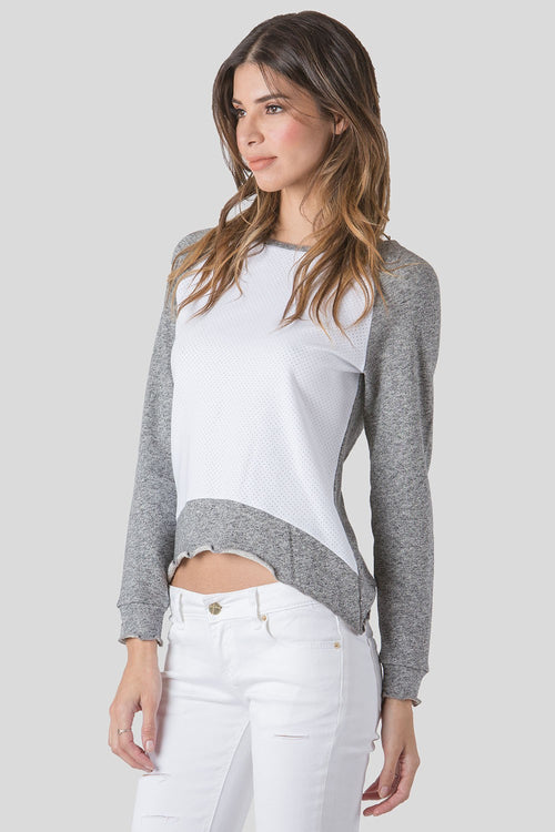 Standards & Practices Contemporary Fashion Women Mesh Sweater 