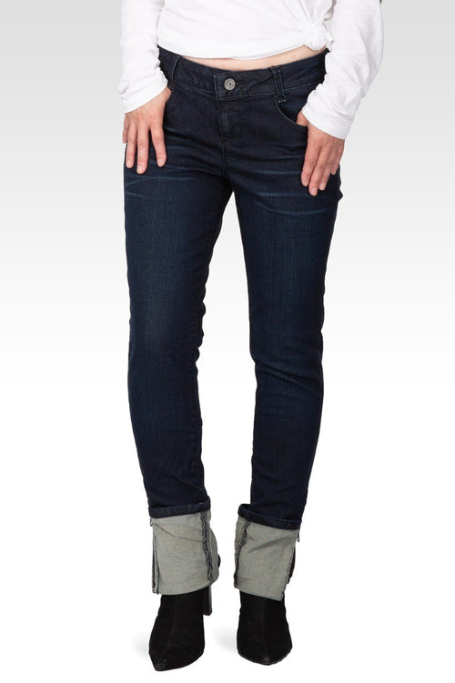 Alana Women's Zip Hem Low Rise Skinny Jeans