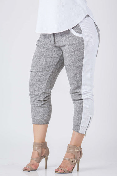 Plus Size Women Heather Grey Jogger Pants