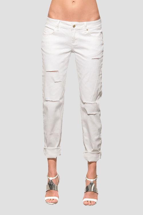 Women White Low-Rise Skinny Jeans