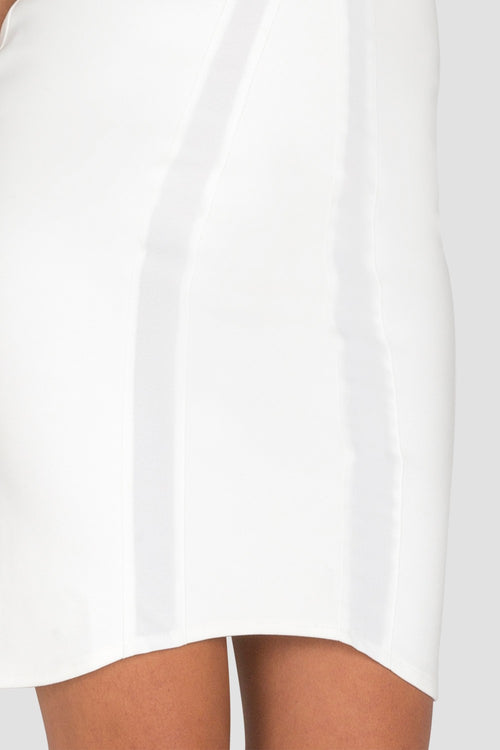 Women's White Sleeveless Midi Dress